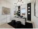 Stylish home office with modern decor, a sleek desk, and mountain views at 3419 W Sunstone Dr, San Tan Valley, AZ 85144