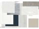 Sample of materials, including tile, flooring, paint, and cabinet colors for a custom home design at 3504 W Sunstone Dr, San Tan Valley, AZ 85144