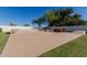 Large backyard with a unique outdoor bar setup, offering ample space for entertaining and outdoor activities at 5237 N 106Th Ave, Glendale, AZ 85307
