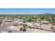 Aerial view of property highlighting backyard pool and mature landscaping at 6329 E Voltaire Ave, Scottsdale, AZ 85254