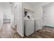 Well-equipped laundry room with modern washer and dryer hookups and ample shelving at 701 S Dobson Rd # 447, Mesa, AZ 85202