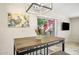 Inviting dining area with modern lighting and access to a patio for outdoor living at 735 E Cochise Dr, Phoenix, AZ 85020