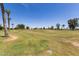 Expansive view of a manicured golf course with mature trees and a clear blue sky at 10621 W Oakmont Dr, Sun City, AZ 85351