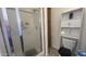 Clean bathroom with a glass-enclosed shower and efficient toilet for a modern space at 11596 W Sierra Dawn Blvd # 247, Surprise, AZ 85378