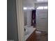 A convenient bathroom with a sink, toilet, and shower-tub combination at 1465 S Longspur S Ln, Gilbert, AZ 85296