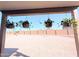 View of backyard with hanging plants at 22523 W Pima St, Buckeye, AZ 85326