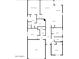 Detailed floor plan showcasing the layout of the home, including bedrooms, bathrooms, kitchen, and living areas at 25969 W Tina Ln, Buckeye, AZ 85396