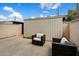 Cozy patio area with comfortable seating and a private, fenced-in space at 6005 N Granite Reef Rd, Scottsdale, AZ 85250