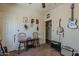 Bedroom featuring a ceiling fan, natural lighting, and guitar decor at 6154 S Borego Rd, Gold Canyon, AZ 85118