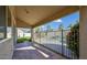 Covered patio offering a view of the backyard, a pool, and lush landscaping for outdoor relaxation at 6923 W Laredo St, Chandler, AZ 85226