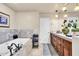 Bathroom featuring a soaking tub, vanity, and tiled floors at 8532 E San Bruno Dr, Scottsdale, AZ 85258