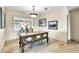 Bright and sunny home office with custom desk and large shuttered window at 8532 E San Bruno Dr, Scottsdale, AZ 85258