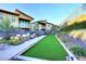 Beautiful common area with a bocce ball court, seating and landscaping, providing a relaxed and inviting atmosphere at 1 Easy St # 17, Carefree, AZ 85377