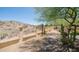 Landscaped backyard featuring desert landscaping and a decorative brick pathway at 116 E Mountain Sky Ave, Phoenix, AZ 85048