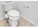 Close-up of a standard toilet with a white porcelain finish and tile flooring at 12375 W Whyman Ave, Avondale, AZ 85323