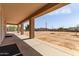 Covered patio overlooking the backyard at 20310 W Hubbard Rd, Buckeye, AZ 85326