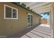 Covered patio with plenty of space for outdoor entertaining at 26649 S Howard Dr, Sun Lakes, AZ 85248