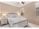 Bright bedroom with neutral walls, soft carpet, and a comfortable bed at 28878 N 127Th Ln, Peoria, AZ 85383
