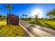 Welcoming community entrance with a sign for Trilogy Golf Club and Alvea Spa at 28878 N 127Th Ln, Peoria, AZ 85383