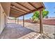 Covered backyard patio area featuring a pebble yard at 5237 W Mountain View Rd, Glendale, AZ 85302