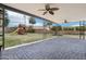 Covered patio overlooking a spacious backyard with play structure at 615 E Winter Dr, Phoenix, AZ 85020
