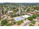 Sweeping aerial perspective of a tranquil neighborhood surrounded by mature trees and desert landscaping at 851 E Village Circle N Dr, Phoenix, AZ 85022