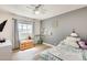 This charming bedroom has a window, storage, and playful decor at 856 N Evergreen St, Chandler, AZ 85225