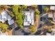 Bird's-eye view of a luxury home featuring a private pool, landscaping, and nestled within a desert community at 11299 E Greythorn Dr, Scottsdale, AZ 85262