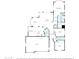 Detailed floor plan showcasing the layout of the home, including the kitchen, bedrooms, and garage at 11299 E Greythorn Dr, Scottsdale, AZ 85262