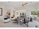 A spacious living area with modern furnishings, neutral colors, and large windows for plenty of natural light at 11299 E Greythorn Dr, Scottsdale, AZ 85262
