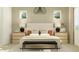 Cozy bedroom featuring neutral tones, stylish lighting, and comfortable furnishings at 25576 N 174Th Dr, Surprise, AZ 85387