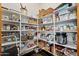 Organized pantry with ample shelving for storing food and household items, maximizing storage space at 2661 E Birchwood Pl, Chandler, AZ 85249