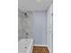 Bathroom with tiled shower and built-in storage cabinets at 2954 N Oregon St # 6, Chandler, AZ 85225