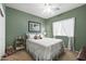 Cozy bedroom with a comfortable bed and warm, inviting decor at 3022 E Santa Fe Ln, Gilbert, AZ 85297