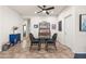 Charming dining area featuring tile flooring and modern decor at 3022 E Santa Fe Ln, Gilbert, AZ 85297