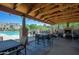 Community pool and lounge area with a fireplace under a covered pavilion is a great place to relax at 3935 E Rough Rider Rd # 1101, Phoenix, AZ 85050