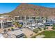 Aerial view showcases golf course and the stunning luxury homes at 4938 N Ascent Dr, Scottsdale, AZ 85251