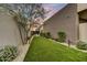 Lush backyard featuring manicured lawn and privacy landscaping, creating a peaceful outdoor retreat at 4938 N Ascent Dr, Scottsdale, AZ 85251