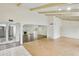 Bright living room with beamed ceilings and decorative fireplace at 8411 E Via De Jardin --, Scottsdale, AZ 85258