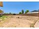 Large backyard with perimeter landscaping, brick pavers and space for customization at 1676 W Sequoia Dr, Phoenix, AZ 85027