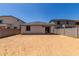 Large backyard awaiting your landscaping ideas to create a private oasis at 17032 W Cavedale Dr, Surprise, AZ 85387