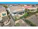 Aerial view of a home showcasing its private backyard with covered patio and desert landscaping at 25979 W Taro Dr, Buckeye, AZ 85396