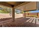 Outdoor patio featuring brick flooring and a covered space at 2670 E Bellerive Dr, Gilbert, AZ 85298