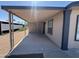 Covered patio with lattice work at 318 N Pinal Dr, Apache Junction, AZ 85120