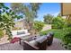Backyard patio area featuring outdoor furniture and barbecue with mountain views at 4525 N 66Th St # 1, Scottsdale, AZ 85251