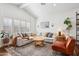 Inviting living room with a comfortable sectional sofa and natural light from shuttered windows at 4525 N 66Th St # 1, Scottsdale, AZ 85251
