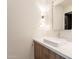 Bathroom features modern vanity, stylish mirror and lighting fixtures at 5145 N Ascent Dr, Scottsdale, AZ 85251