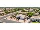 Aerial view of neighborhood property showcasing mature trees, desert landscaping and curb appeal at 804 N 46Th St, Mesa, AZ 85205