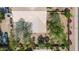 Overhead aerial view of property showcasing tile roof, desert landscaping, and privacy walls at 804 N 46Th St, Mesa, AZ 85205