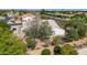 Aerial shot of property showcasing roof, backyard, and privacy wall at 804 N 46Th St, Mesa, AZ 85205
